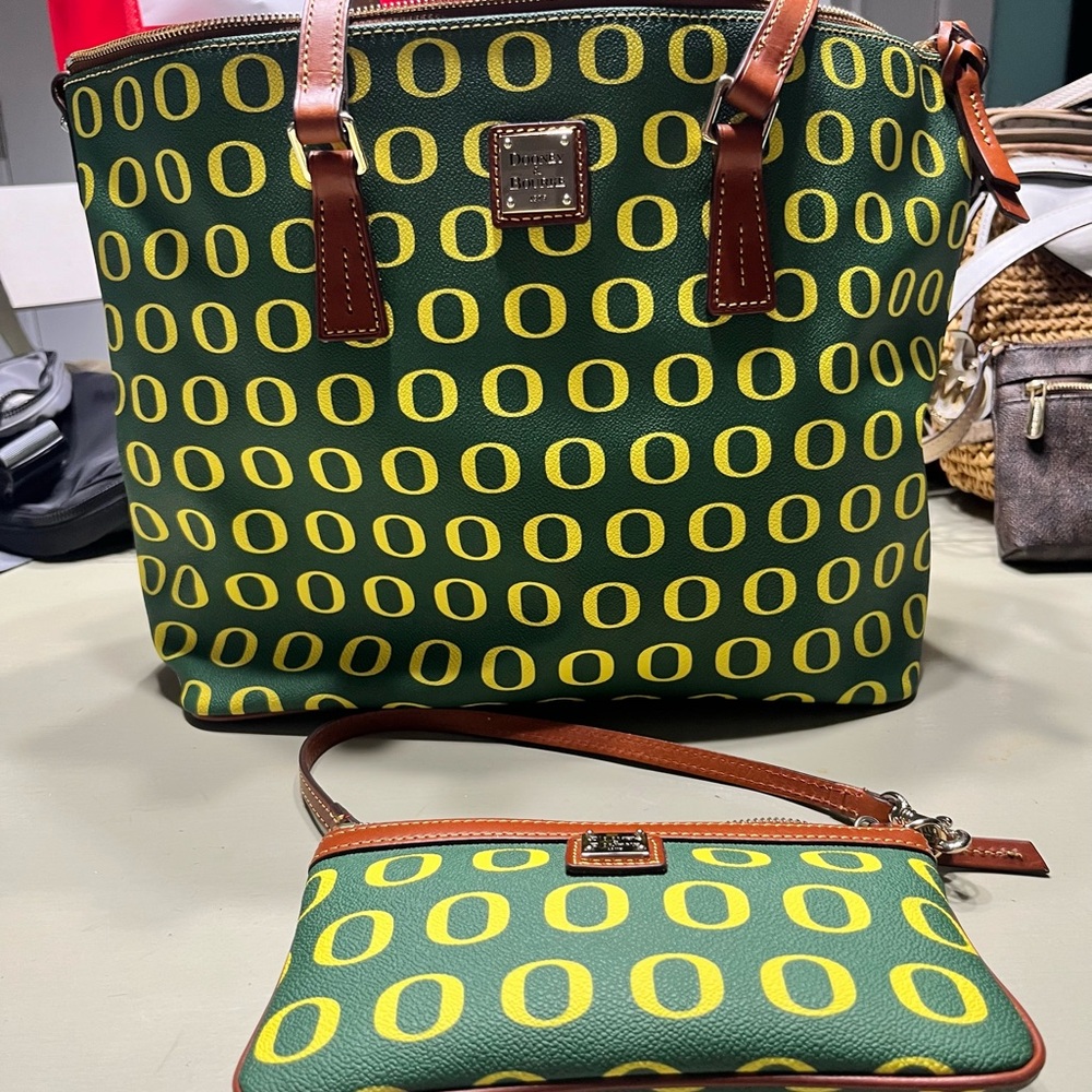Dooney and Bourke large shoulder bag and coin purse